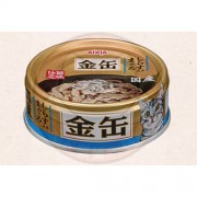 Aixia 金缶 - 吞拿魚+白飯魚 貓罐頭 70g x 24罐 [GCM46] (2箱以上有折扣優惠)